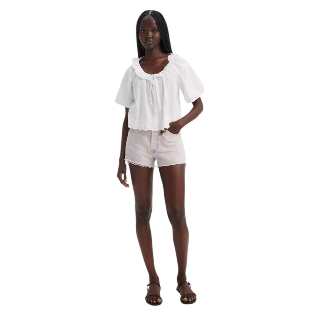 NWT Levi’s 501 High Rise Shorts. Lilac. Raw Hem Sz. 29